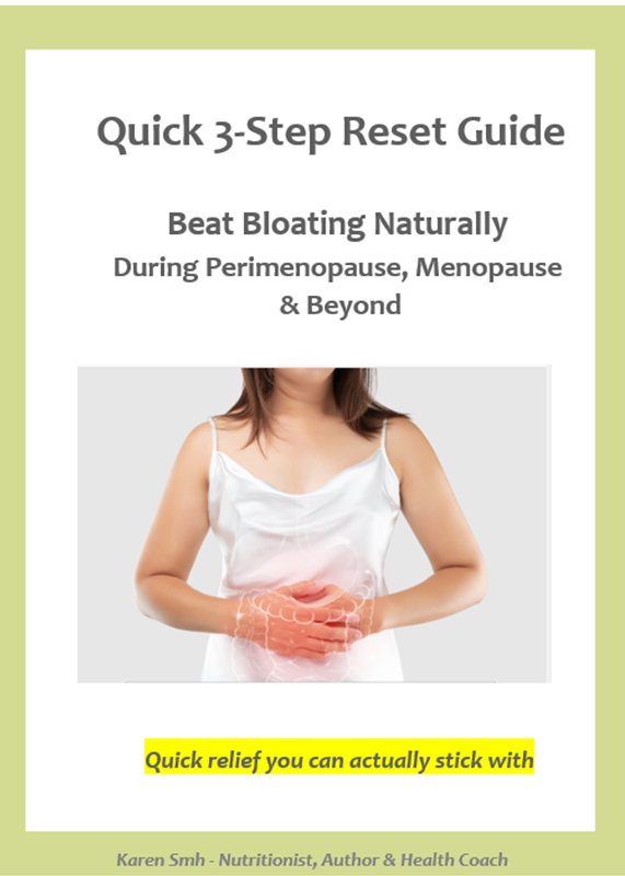 Free 3-Step Reset Guide to Beat Bloating Naturally for Women in Perimenopause and Beyond — Nerak Nutrition